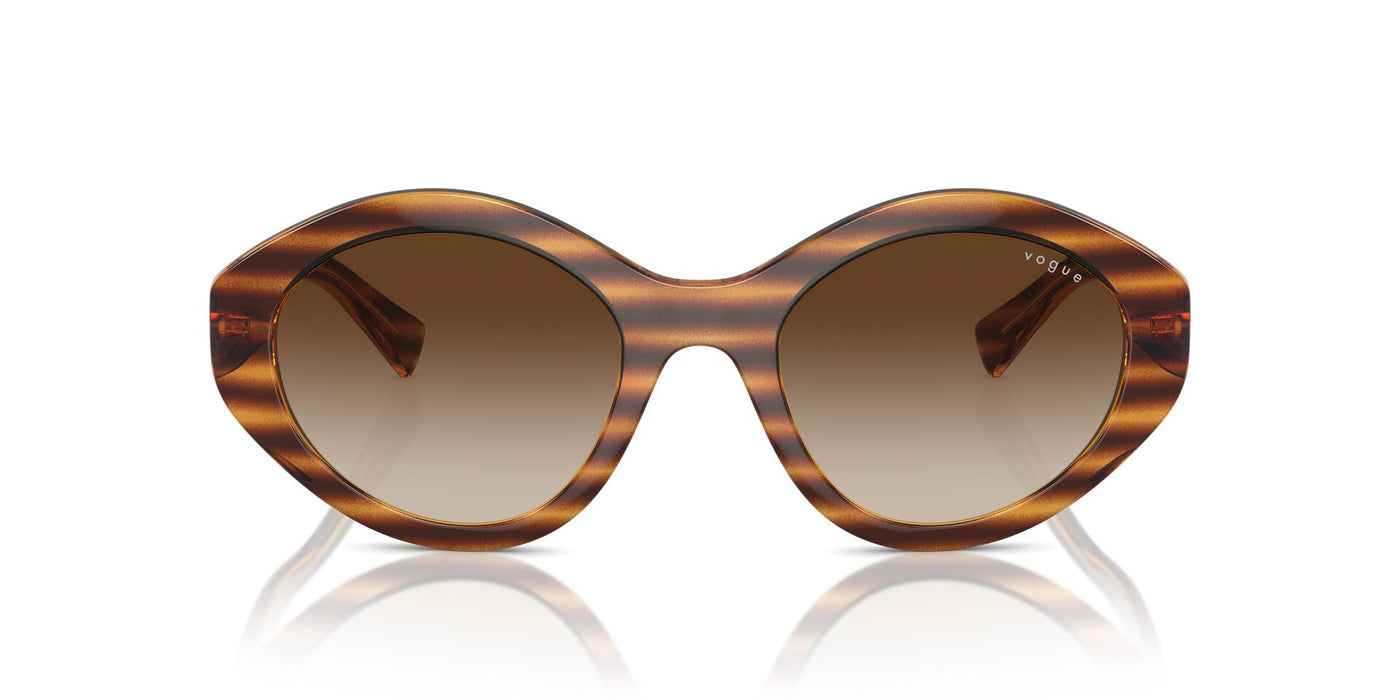 Vogue Eyewear VO5576SB Striped Dark Havana/Brown Gradient #colour_striped-dark-havana-brown-gradient