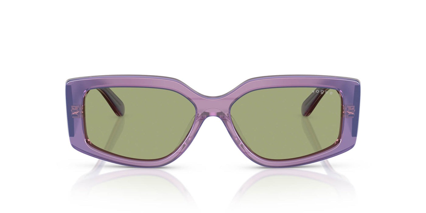Vogue Eyewear VO5642SU Transparent Pearl Purple/Green #colour_transparent-pearl-purple-green