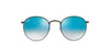 Ray-Ban Round Metal RB3447 Black-Blue #colour_black-blue