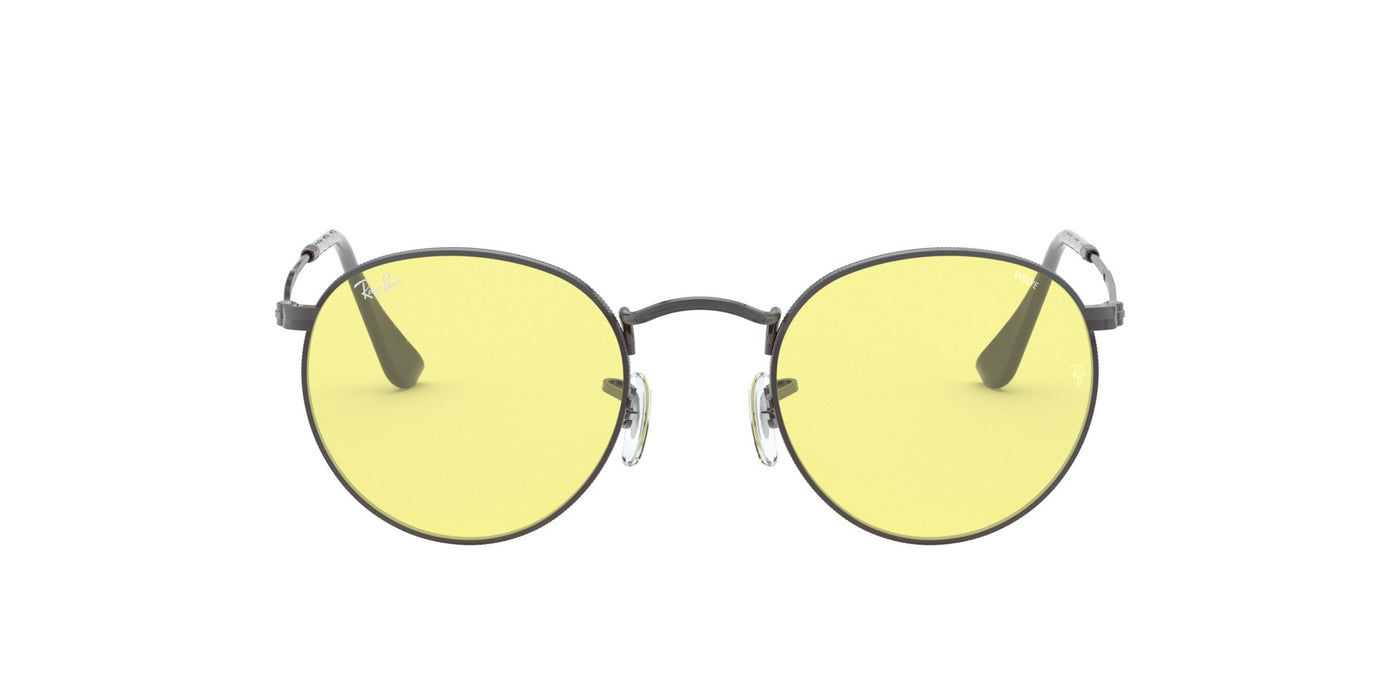 Ray-Ban Round Metal RB3447 Gunmetal-Yellow-Photochromic #colour_gunmetal-yellow-photochromic