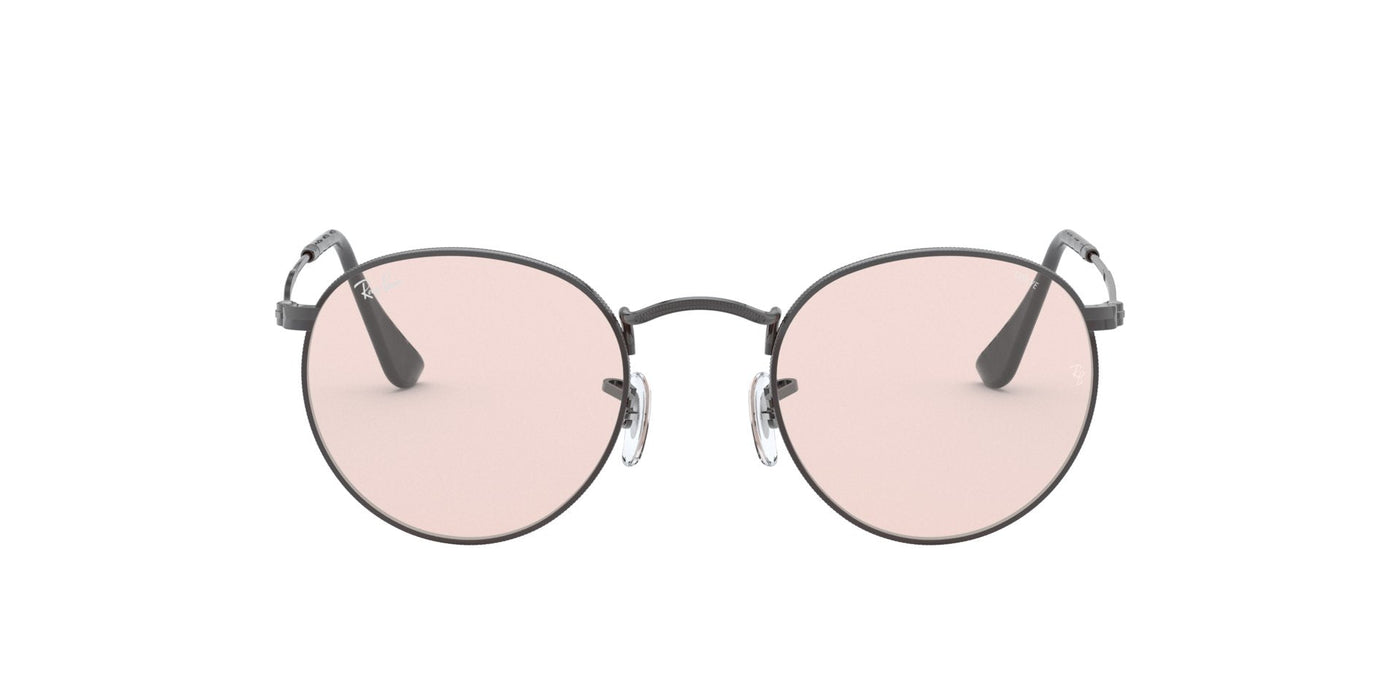 Ray-Ban Round Metal RB3447 Gunmetal/Pink Photochromic #colour_gunmetal-pink-photochromic