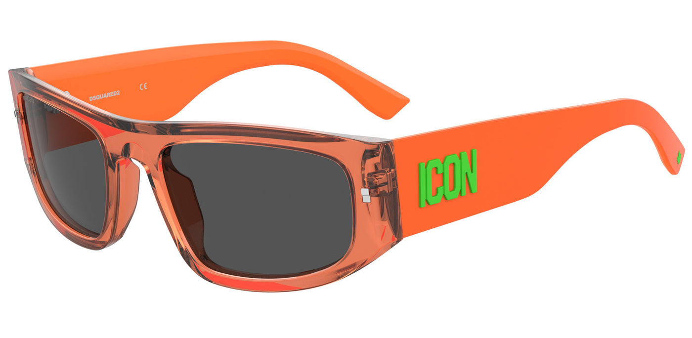 DSQUARED2 ICON 0016/S Orange Fluo/Grey #colour_orange-fluo-grey