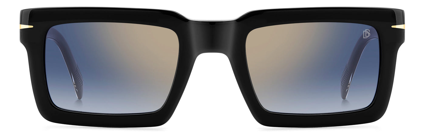 David Beckham DB7126/S Black Gold/Blue Shaded Gold Mirror #colour_black-gold-blue-shaded-gold-mirror