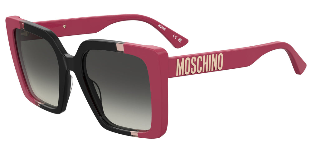 Magenta Pink Moschino Sunglasses Moschino Pink Heart Sunglasses Moschino main image 4