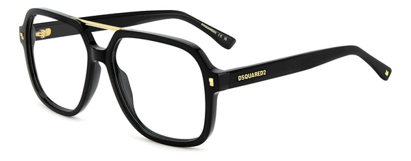 Dsquared2 長方形フレムメカネ D20044 2M2 DSQUARED2 D2 0145 Square Glasses | Fashion Eyewear US