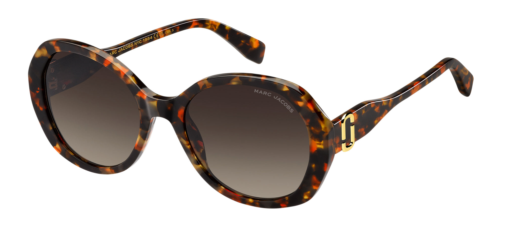 Marc Jacobs Marc 763/S Oval Sunglasses | Fashion Eyewear US