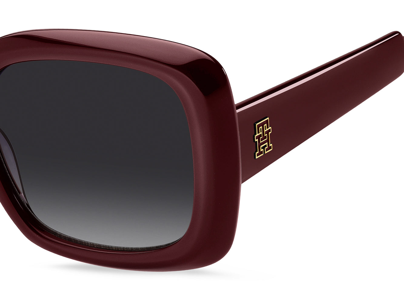 Tommy Hilfiger TH2208/S Burgundy/Dark Grey Gradient #colour_burgundy-dark-grey-gradient