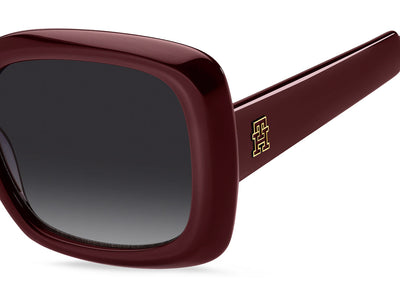 Tommy Hilfiger TH2208/S Burgundy/Dark Grey Gradient #colour_burgundy-dark-grey-gradient