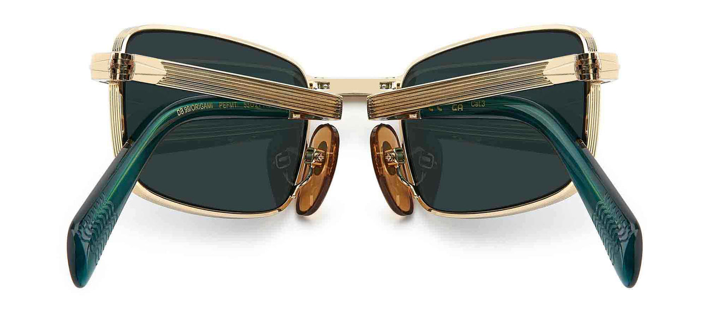 David Beckham DB99/ORIGAMI Gold-Green/Green Mirror #colour_gold-green-green-mirror