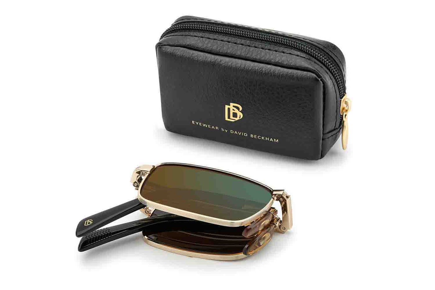 David Beckham DB99/ORIGAMI Gold-Black/Green Mirror #colour_gold-black-green-mirror
