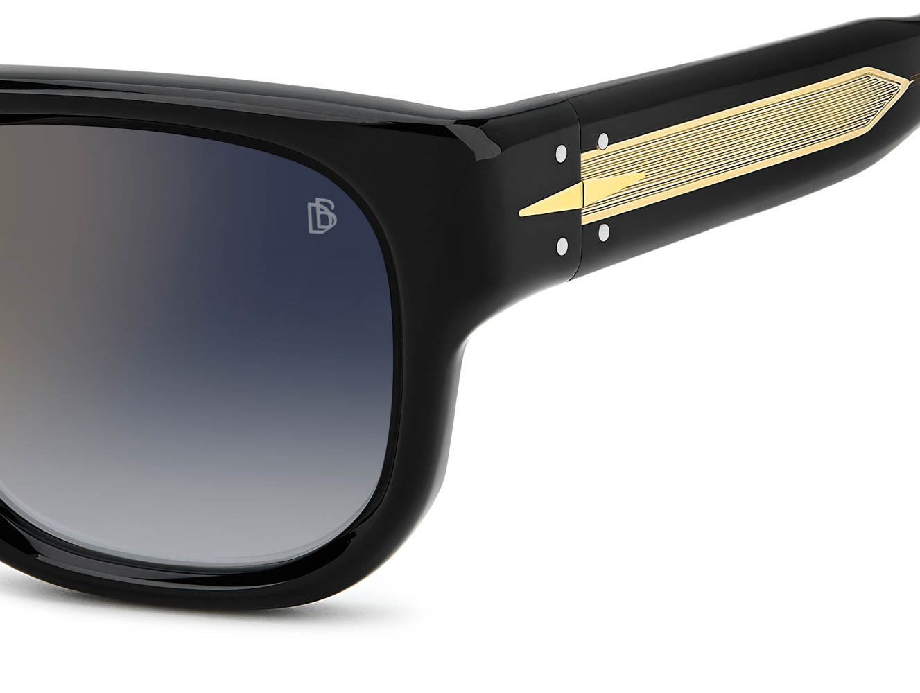 David Beckham DB7146/S Black/Blue-Gold Gradient Mirror #colour_black-blue-gold-gradient-mirror