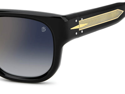 David Beckham DB7146/S Black/Blue-Gold Gradient Mirror #colour_black-blue-gold-gradient-mirror