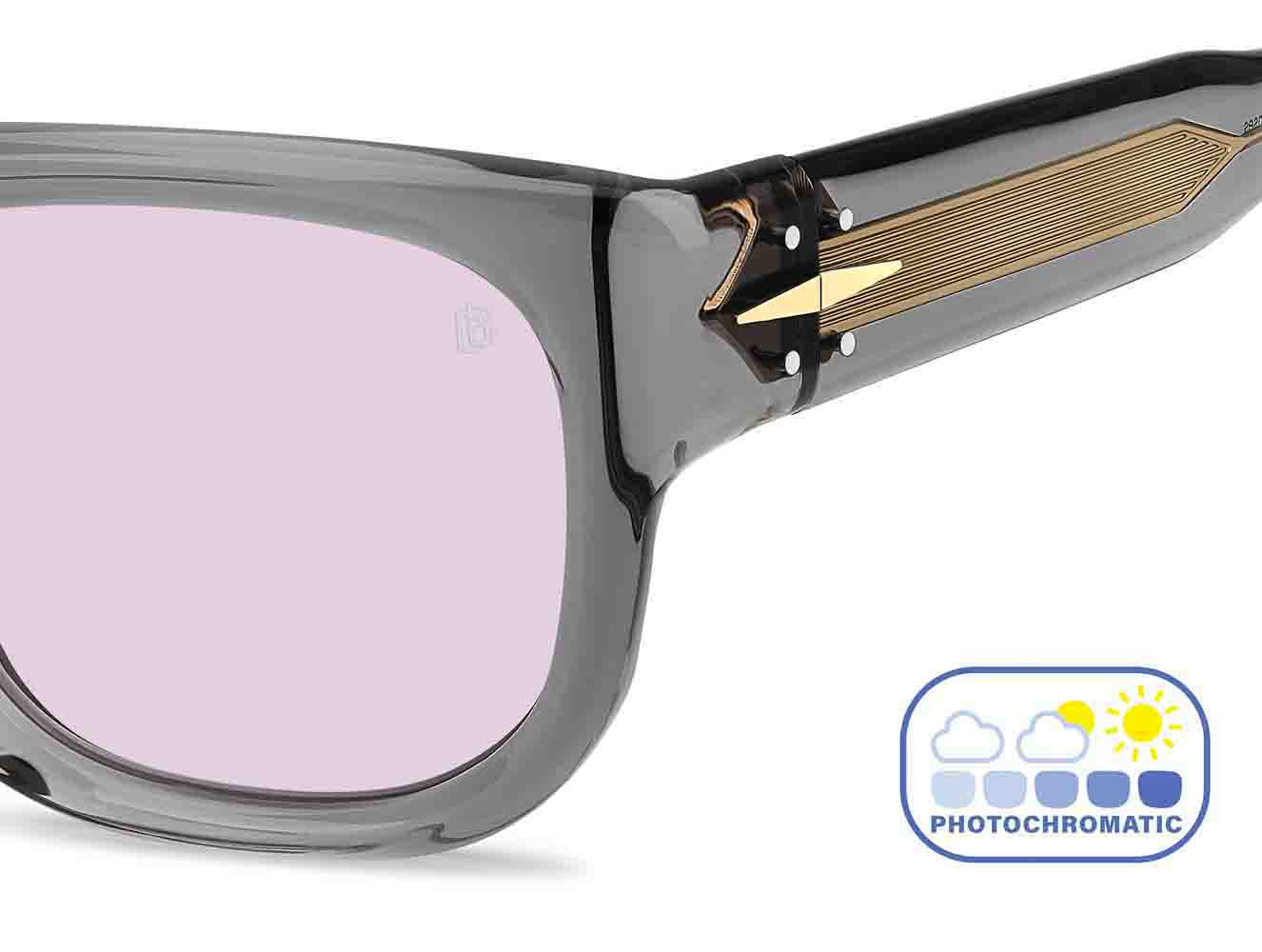David Beckham DB7146/S Grey/Violet Grey #colour_grey-violet-grey