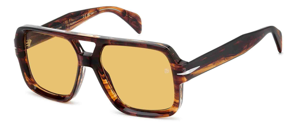 David Beckham DB7151/S Brown/Yellow #colour_brown-yellow