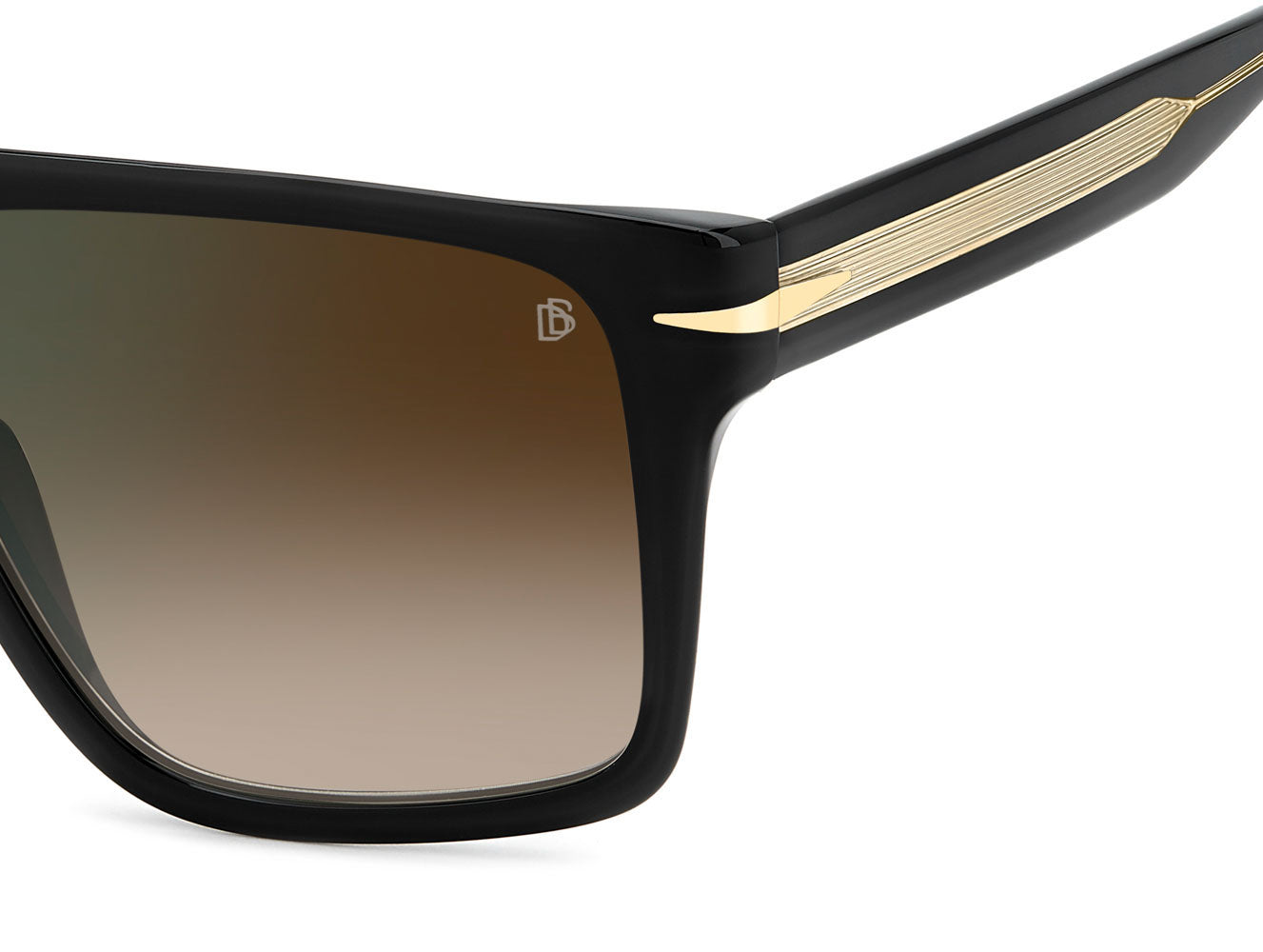 David Beckham DB7149/S Black/Brown-Green Gradient Mirror #colour_black-brown-green-gradient-mirror