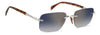 David Beckham DB1195/S Palladium/Blue-Gold Gradient Mirror #colour_palladium-blue-gold-gradient-mirror