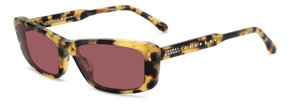 Isabel Marant IM 0243/G/S Yellow/Burgundy #colour_yellow-burgundy