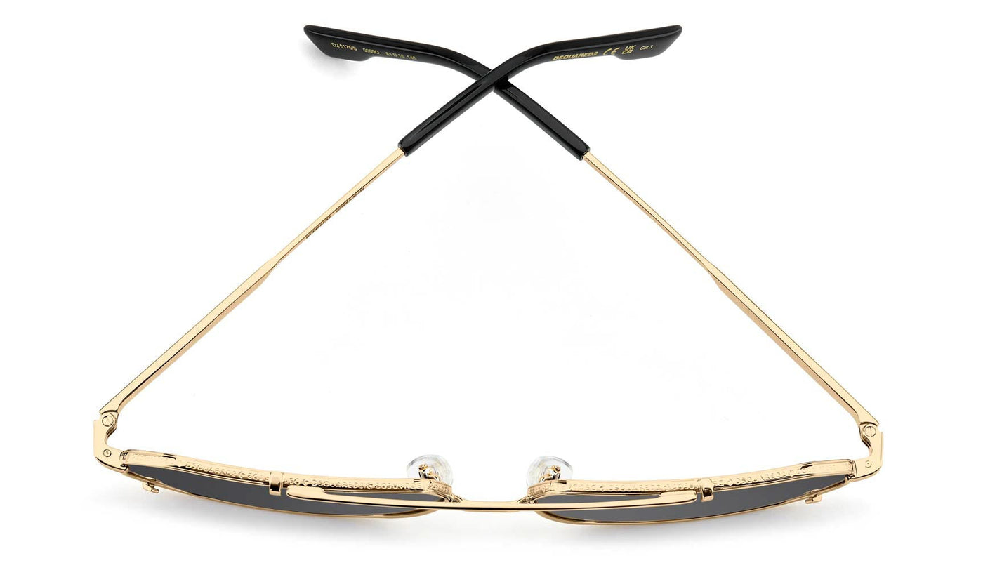 DSQUARED2 D2 0175/S Gold/Dark Grey Gradient #colour_gold-dark-grey-gradient