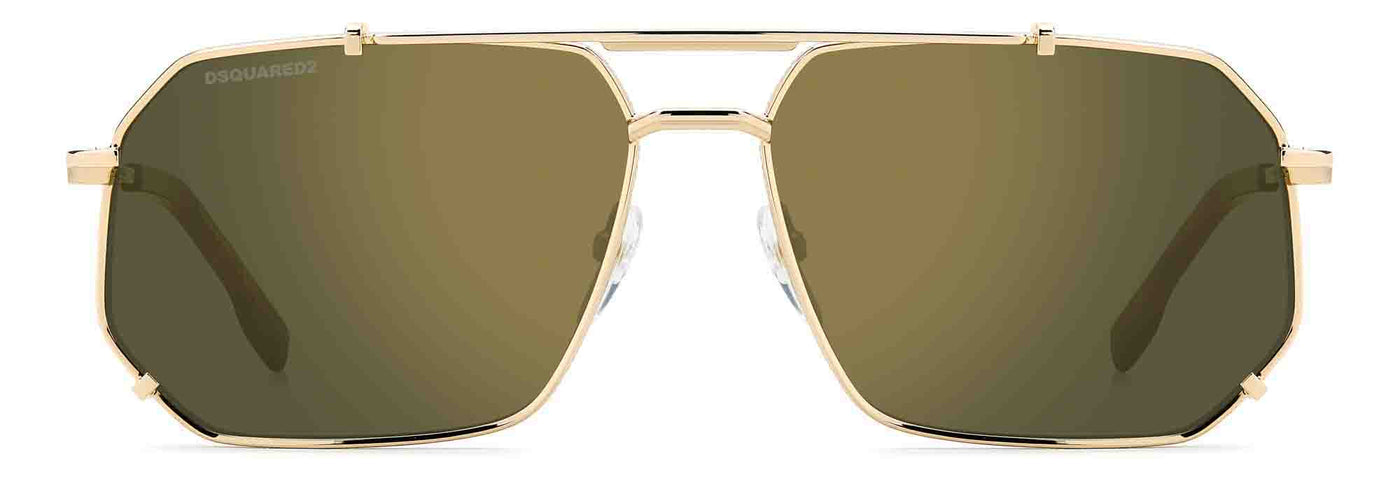 DSQUARED2 D2 0175/S Gold/Green Gold Mirror #colour_gold-green-gold-mirror
