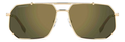 DSQUARED2 D2 0175/S Gold/Green Gold Mirror #colour_gold-green-gold-mirror