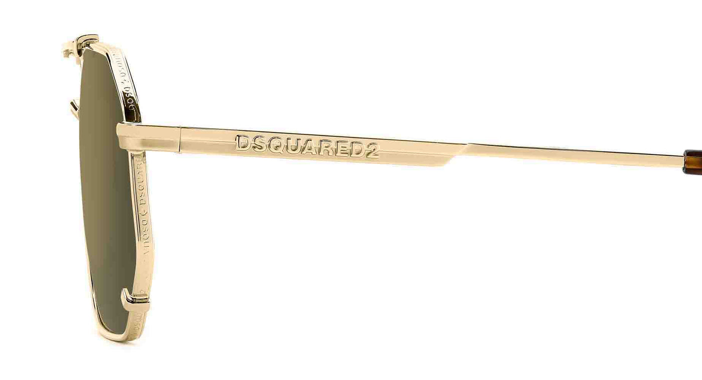 DSQUARED2 D2 0175/S Gold/Green Gold Mirror #colour_gold-green-gold-mirror