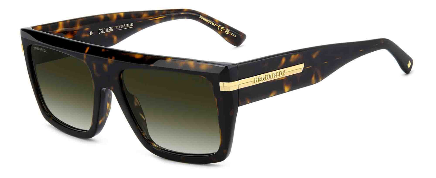 DSQUARED2 D2 0177/S Havana/Green Gradient #colour_havana-green-gradient