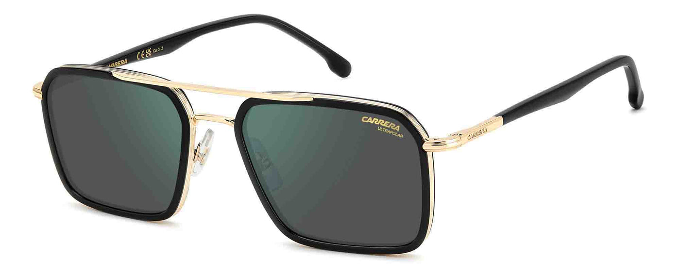Carrera 362/S Black/Green Grey Mirror #colour_black-green-grey-mirror