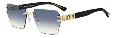 DSQUARED2 D2 0173/S Gold/Azure Gradient #colour_gold-azure-gradient