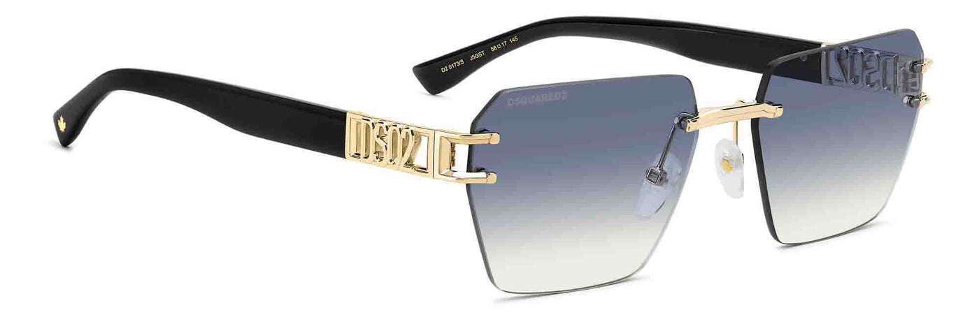 DSQUARED2 D2 0173/S Gold/Azure Gradient #colour_gold-azure-gradient