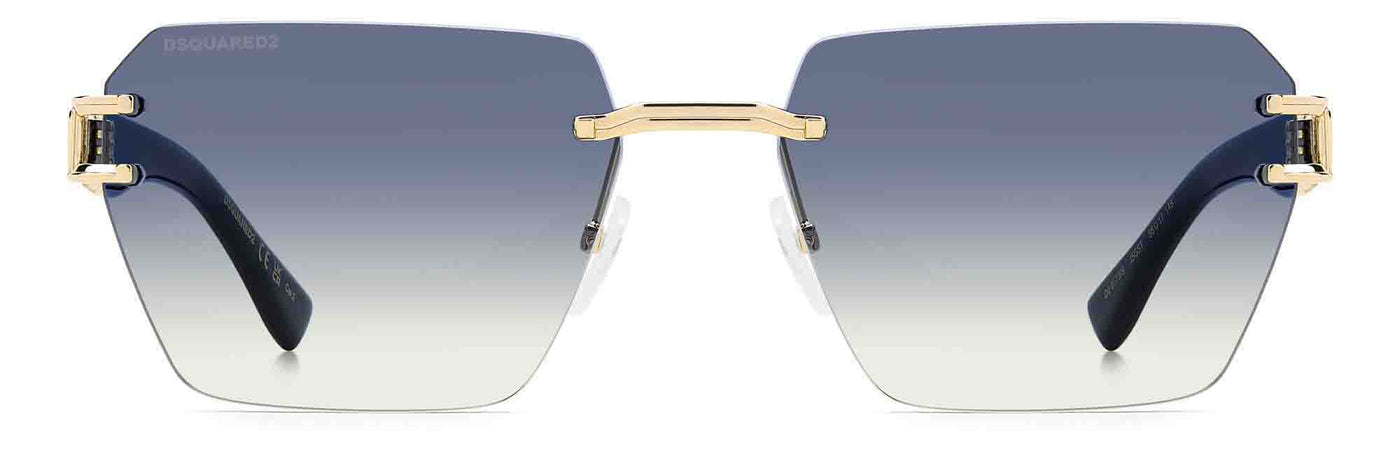 DSQUARED2 D2 0173/S Gold/Azure Gradient #colour_gold-azure-gradient