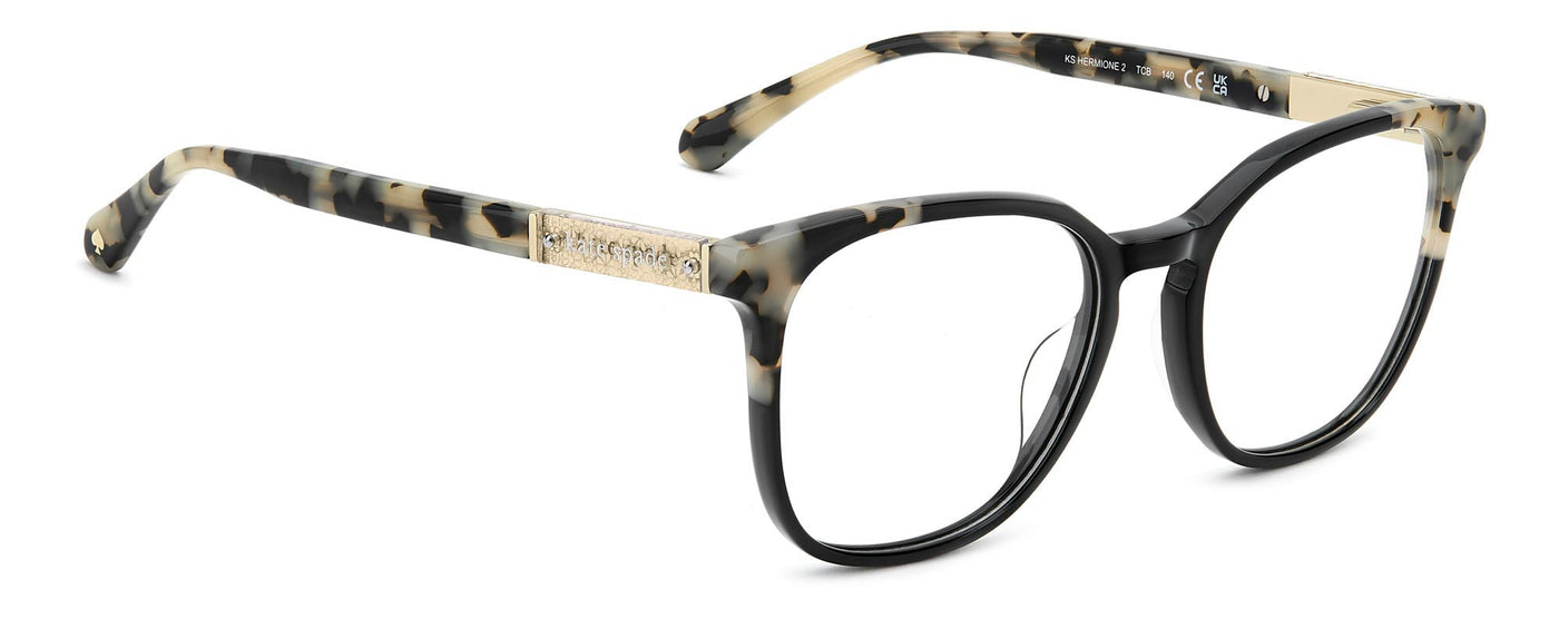 Kate Spade KS Hermione 2 Black White Havana #colour_black-white-havana