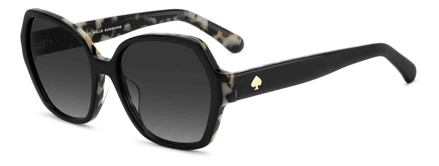 Kate Spade KS Layne 2/G/S Black White Havana/Dark Grey #colour_black-white-havana-dark-grey