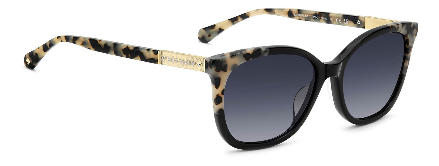 Kate Spade KS Seline 2/S Black White Havana/Dark Grey #colour_black-white-havana-dark-grey