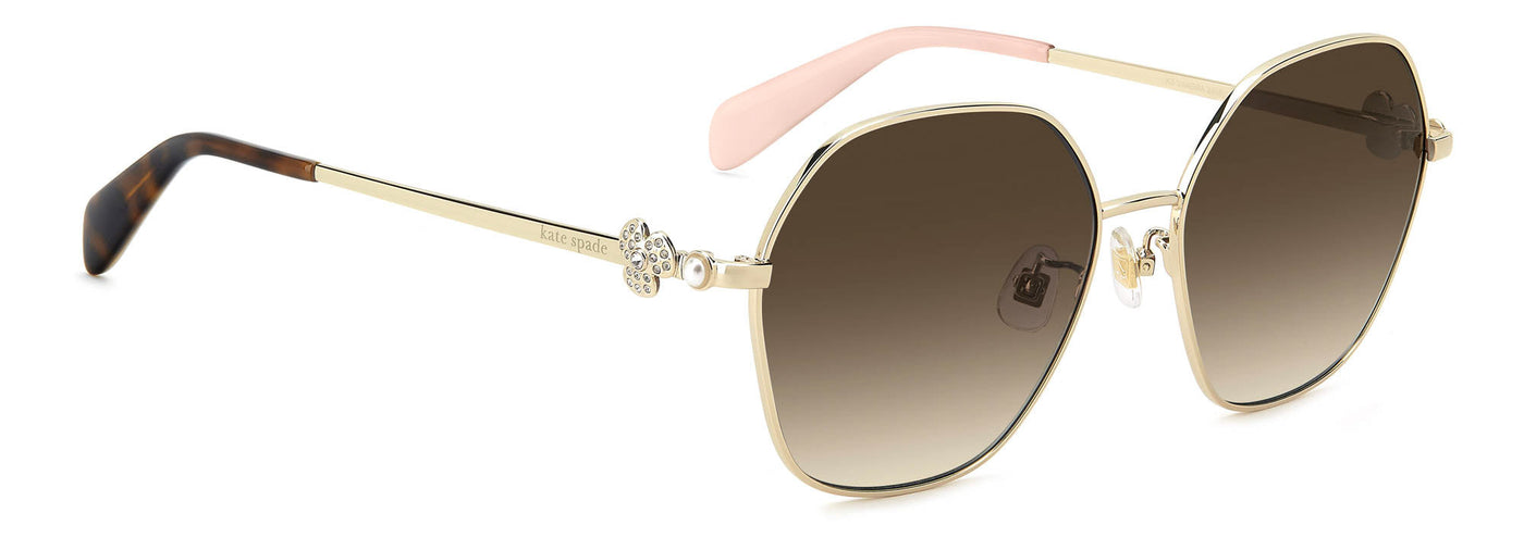 Kate Spade KS Vandra 2/F/S Gold Havana Pink/Brown Gradient #colour_gold-havana-pink-brown-gradient