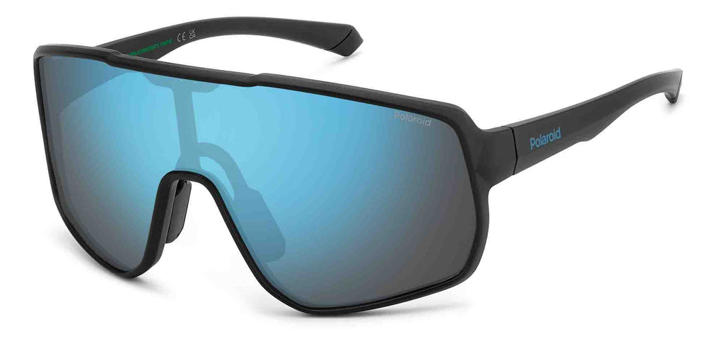 Polaroid PLD 7060/S Black/Blue Polarised Mirror #colour_black-blue-polarised-mirror