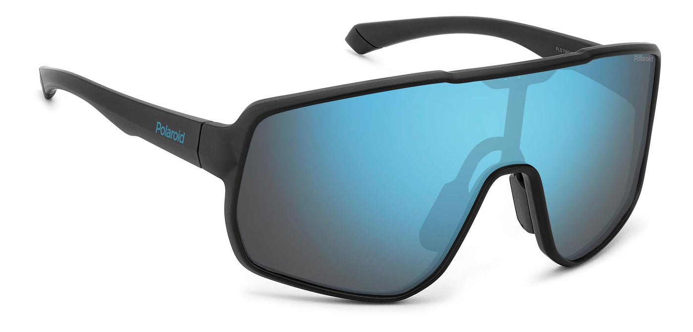 Polaroid PLD 7060/S Black/Blue Polarised Mirror #colour_black-blue-polarised-mirror
