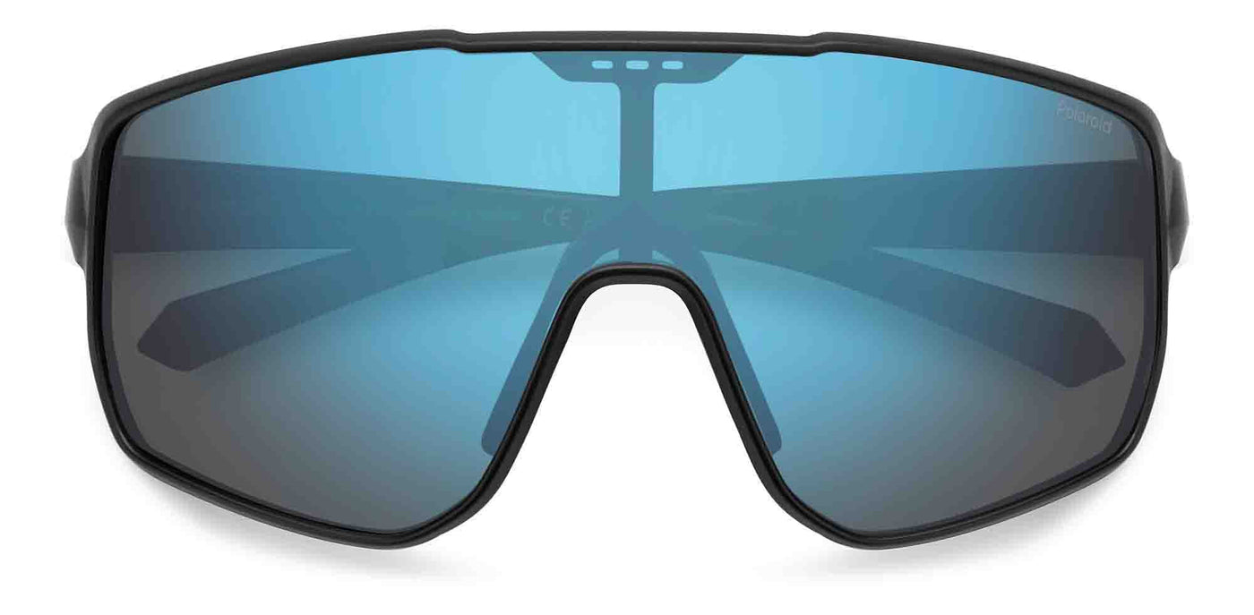 Polaroid PLD 7060/S Black/Blue Polarised Mirror #colour_black-blue-polarised-mirror