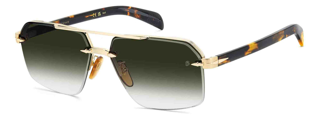 David Beckham DB 7170/S#colour_gold havana/green