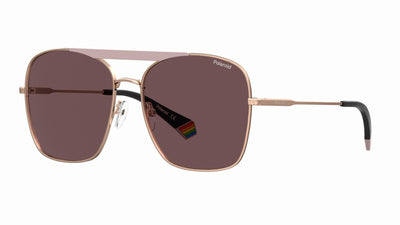 Polaroid PLD6201/S/X Matte Rose Gold/Violet Polarised #colour_matte-rose-gold-violet-polarised