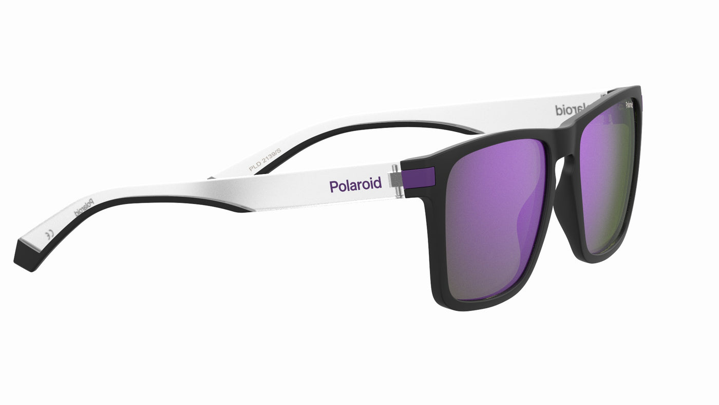 Polaroid PLD2139/S Matye Black Violet/Violet Mirror Polarised #colour_matye-black-violet-violet-mirror-polarised