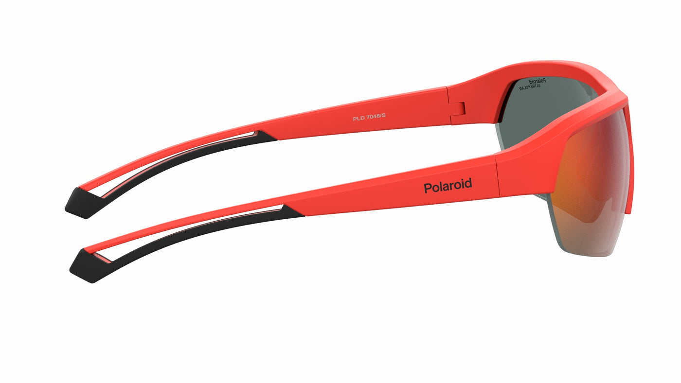 Polaroid PLD7048/S Matte Red/Red Multilayer Hightcontrast Polarised #colour_matte-red-red-multilayer-hightcontrast-polarised