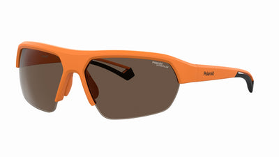 Polaroid PLD7048/S Matte Orange/Brown Polar High Contrast Polarised #colour_matte-orange-brown-polar-high-contrast-polarised