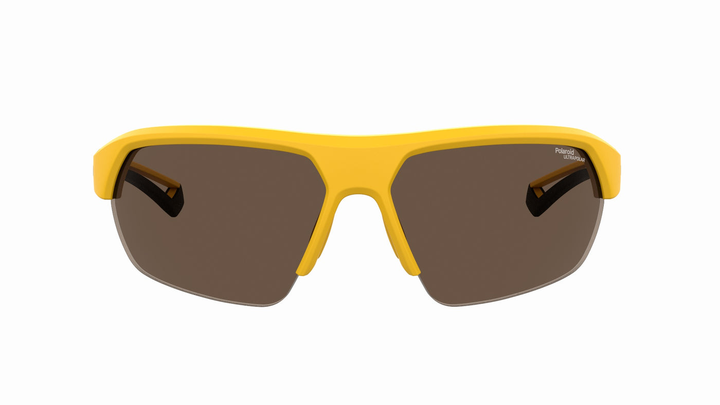 Polaroid PLD7048/S Matte Yellow/Brown Polar High Contrast Polarised #colour_matte-yellow-brown-polar-high-contrast-polarised