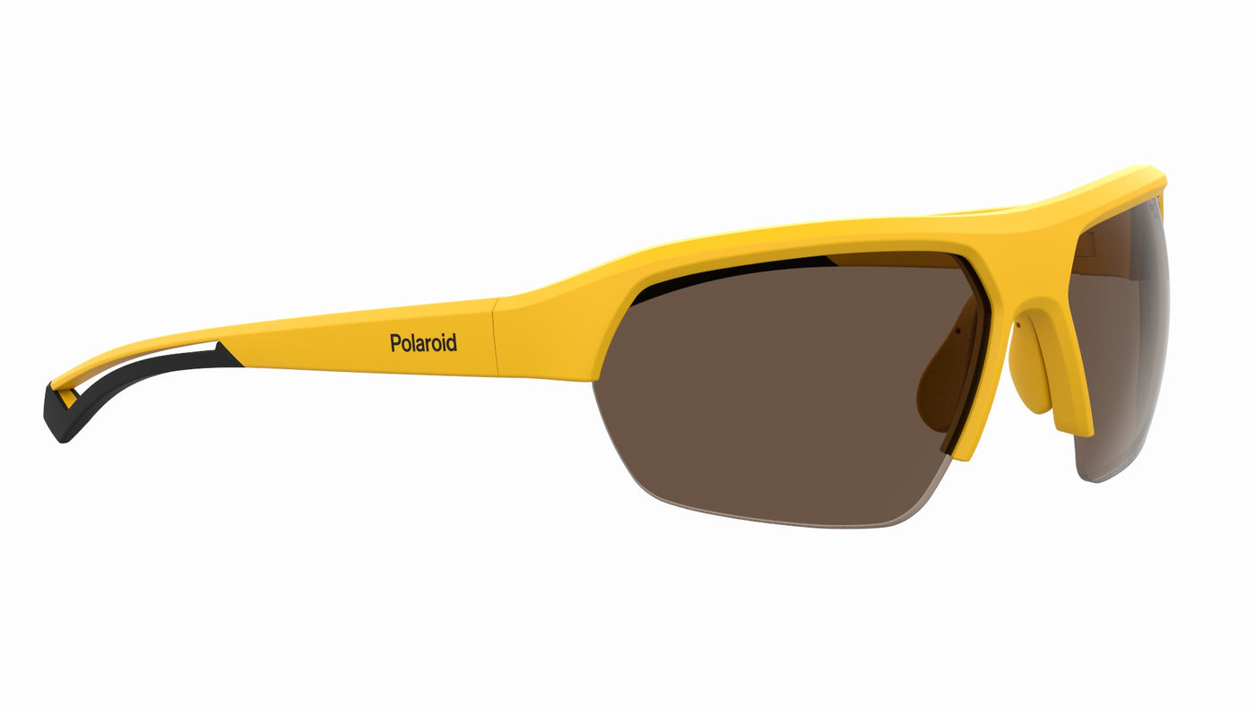 Polaroid PLD7048/S Matte Yellow/Brown Polar High Contrast Polarised #colour_matte-yellow-brown-polar-high-contrast-polarised