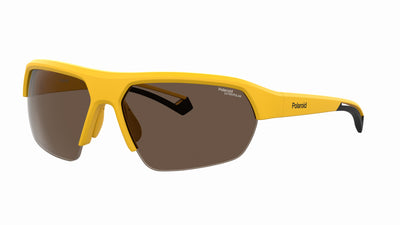 Polaroid PLD7048/S Matte Yellow/Brown Polar High Contrast Polarised #colour_matte-yellow-brown-polar-high-contrast-polarised