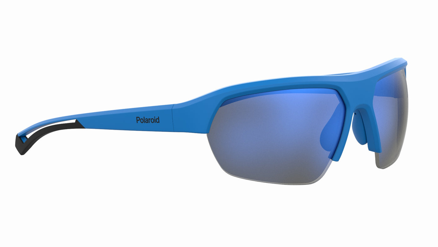 Polaroid PLD7048/S Matte Blue/Blue High Contrast Polarised #colour_matte-blue-blue-high-contrast-polarised