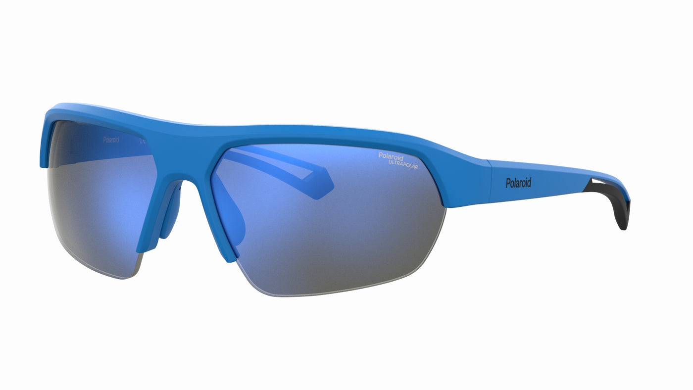 Polaroid PLD7048/S Matte Blue/Blue High Contrast Polarised #colour_matte-blue-blue-high-contrast-polarised