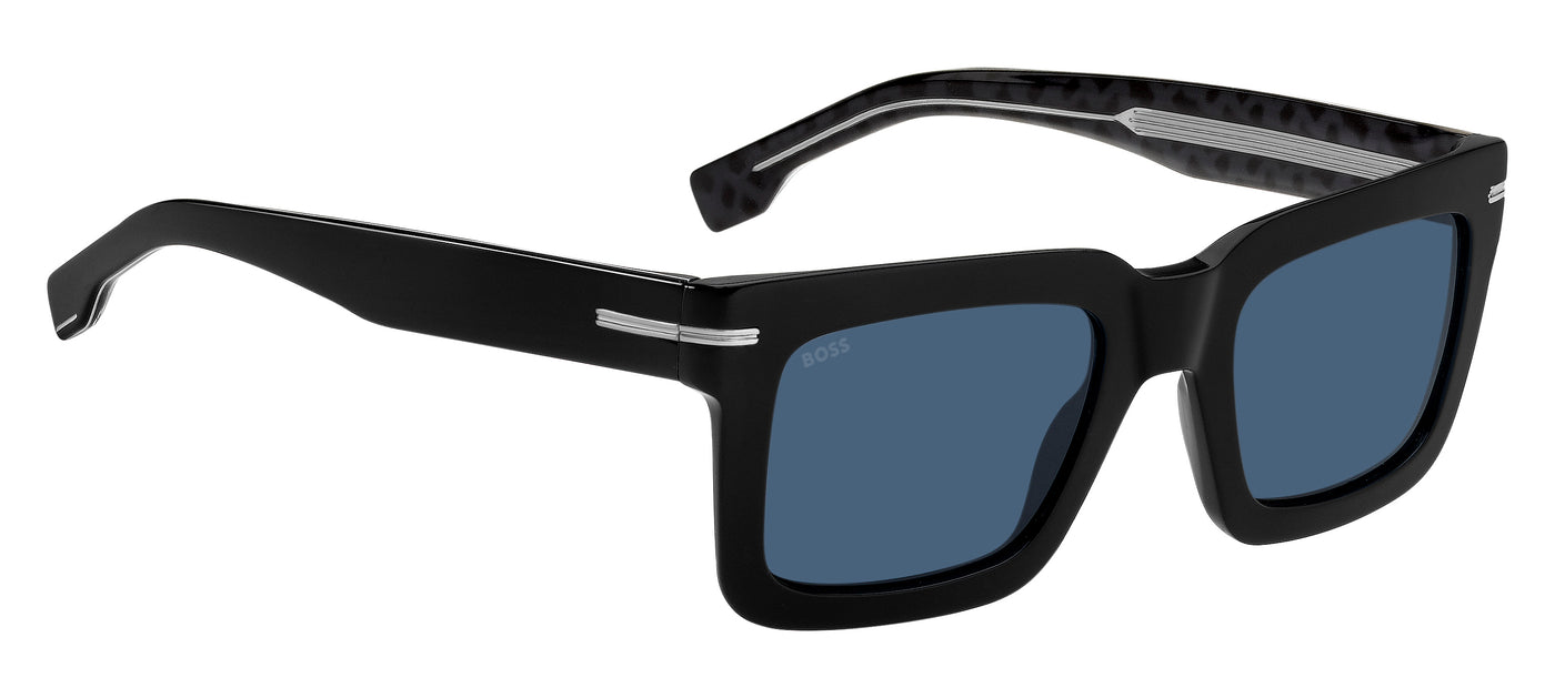 Boss 1501/S Black Pattern Black/Blue #colour_black-pattern-black-blue