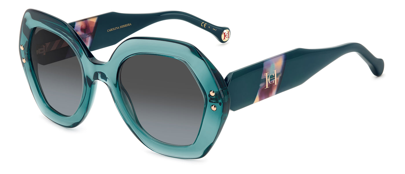 Carolina Herrera HER 0126/S Teal Havana/Grey Gradient #colour_teal-havana-grey-gradient