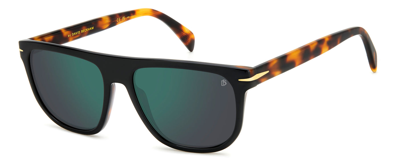 David Beckham DB7111/S Black Havana/Green Mirror #colour_black-havana-green-mirror